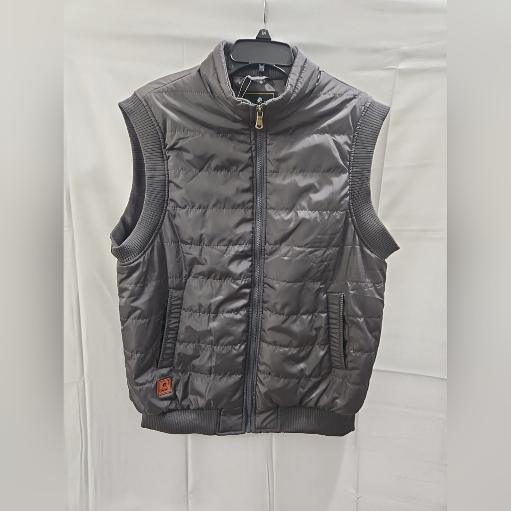Men's Dark Gray Puffer Vest